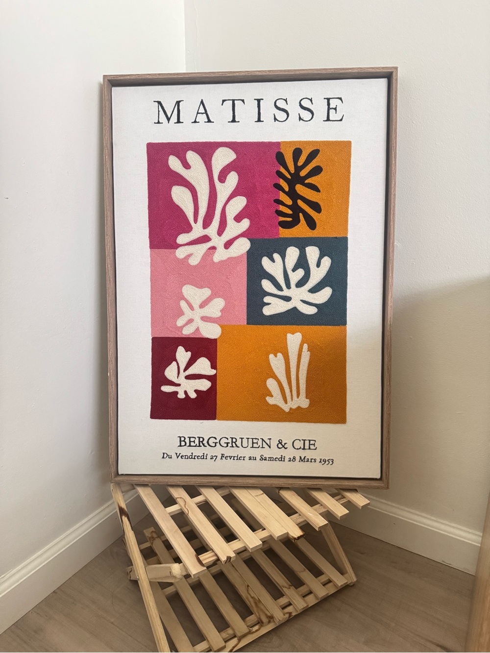 Modern Neutral Wall Art Set of 2 | Matisse Inspired + Boho Sunset Canvas Prints